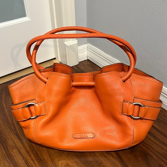 Cole Haan Orange leather hand bag